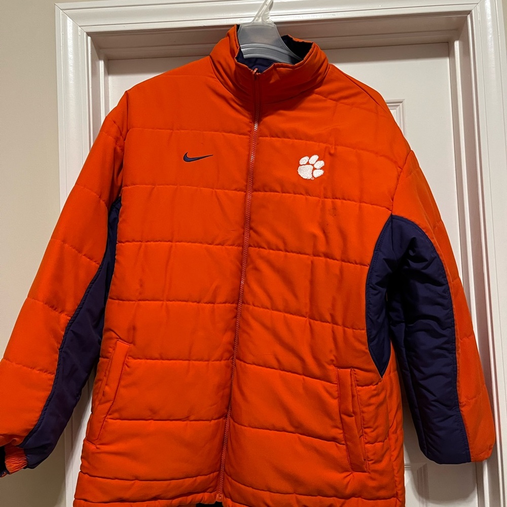 💜Clemson vintage puffer